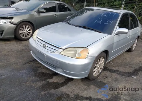 2001 Honda Civic Ex z USA, uszkodzony, nr VIN 2HGES26791H537948